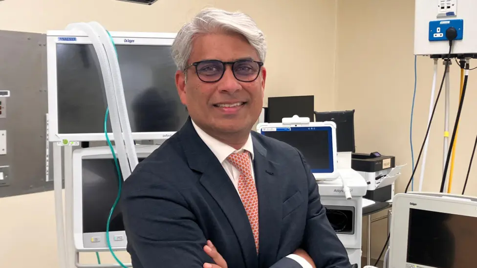 Professor Jim Khan, consultant colorectal surgeon at Queen Alexandra Hospital Portsmouth